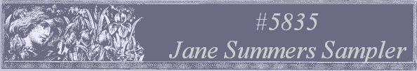 #5835 
Jane Summers Sampler 
